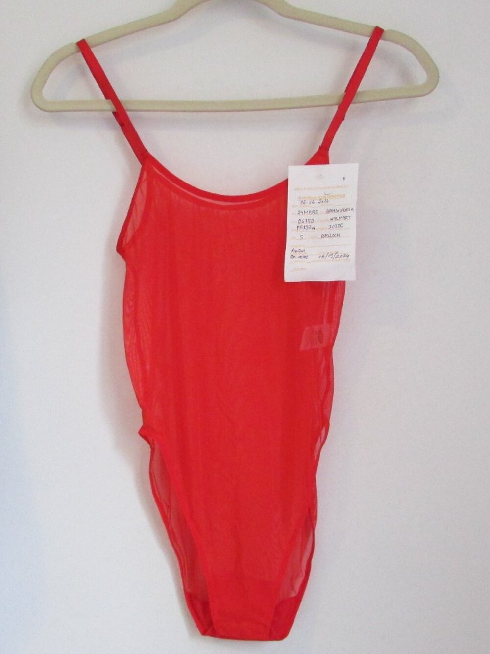 Parade Red Mesh Bodysuit